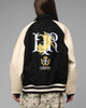 Loiter Heaven Varsity Jacket Black/Off White