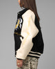 Loiter Heaven Varsity Jacket Black/Off White