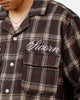 Sworn To Us Lotus Angel Flannel Button Up Shirt Brown