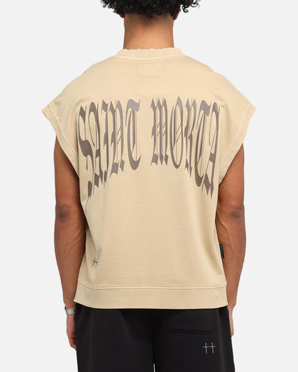 Saint Morta Vill Park Cut Off Sweater Pigment Stone