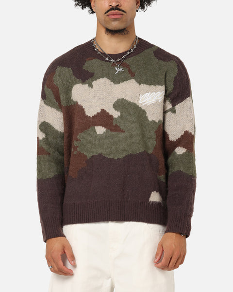 Carre Camo Brushed Sweater Woodland Camo | Culture Kings US