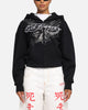 Ed Hardy Eagle Rhinestone Zip Hoodie Black
