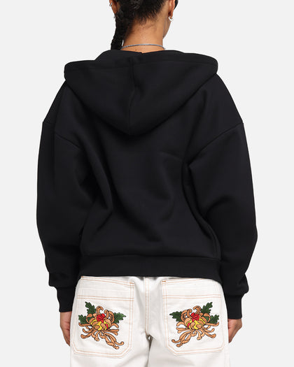 Ed Hardy Eagle Rhinestone Zip Hoodie Black