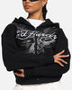 Ed Hardy Eagle Rhinestone Zip Hoodie Black