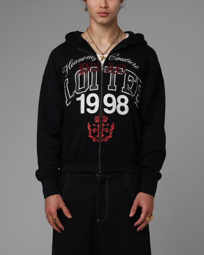 Loiter Drop Out Zip Hoodie Black