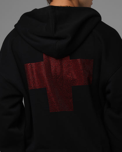 Loiter Drop Out Zip Hoodie Black