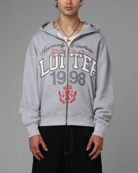 Loiter Drop Out Zip Hoodie Grey