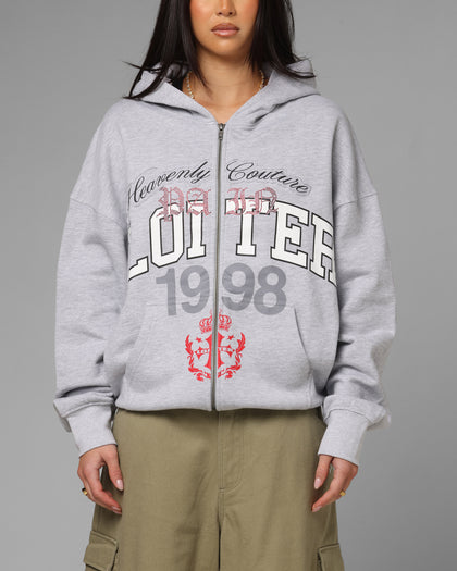 Loiter Drop Out Zip Hoodie Grey