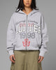 Loiter Drop Out Zip Hoodie Grey