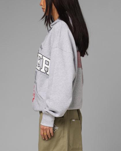 Loiter Drop Out Zip Hoodie Grey