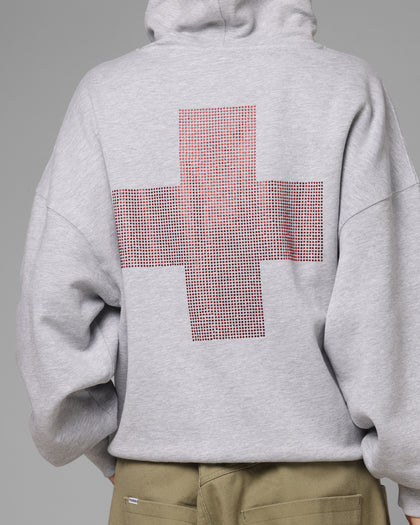 Loiter Drop Out Zip Hoodie Grey