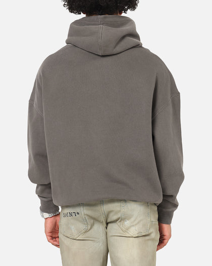 Saint Morta Studios Logo Boxy Hoodie Washed Black