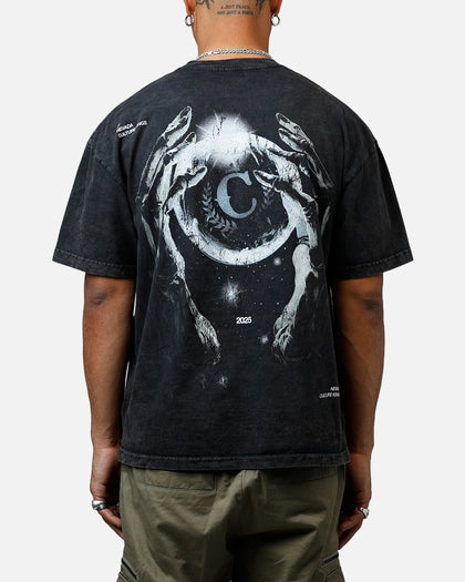 Culture Kings CK Orb Vintage T-Shirt Black Acidwash