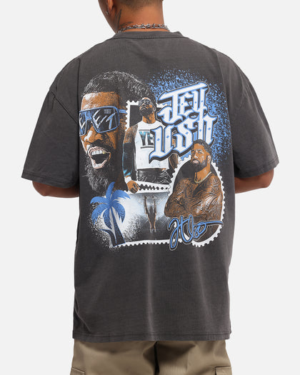 Culture Kings X WWE Jey Uso Wrestlemania XLI Heavy T-Shirt Black Wash