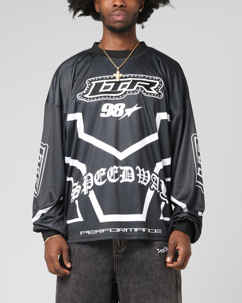 Loiter Thrill Racing Long Sleeve T-Shirt Black | Culture Kings US