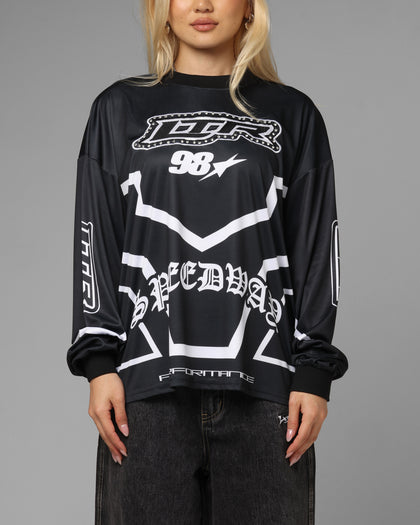 Loiter Thrill Racing Long Sleeve T-Shirt Black