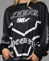 Loiter Thrill Racing Long Sleeve T-Shirt Black