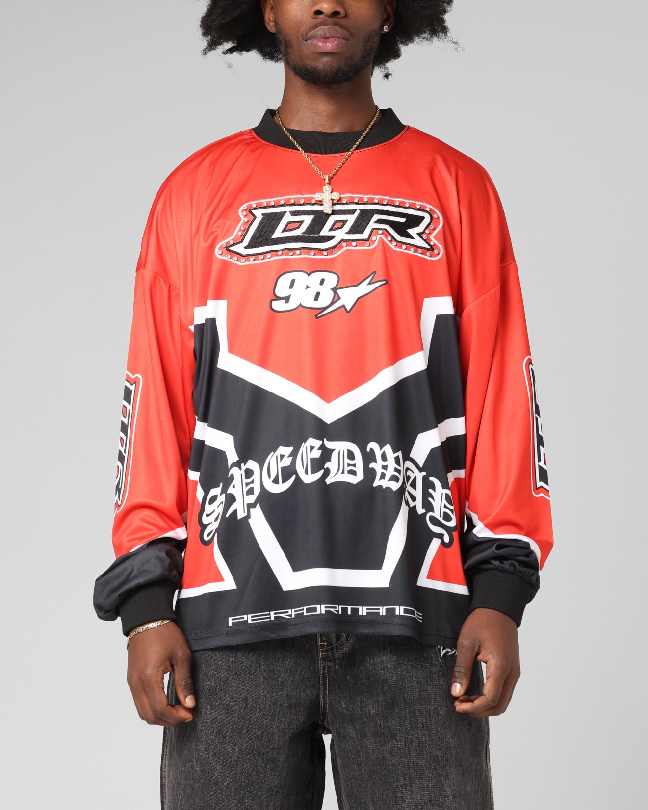 Loiter Thrill Racing Long Sleeve T-Shirt Red | Culture Kings US