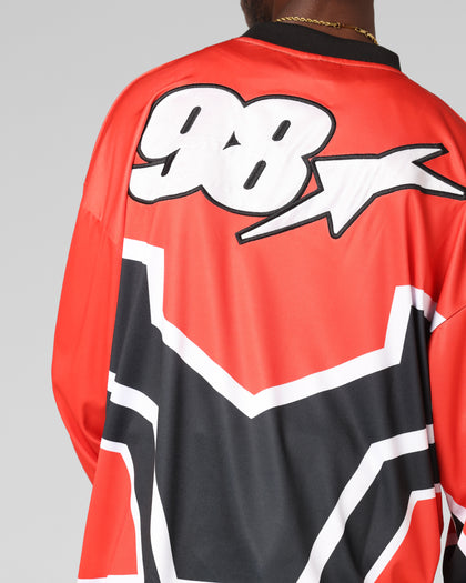 Loiter Thrill Racing Long Sleeve T-Shirt Red