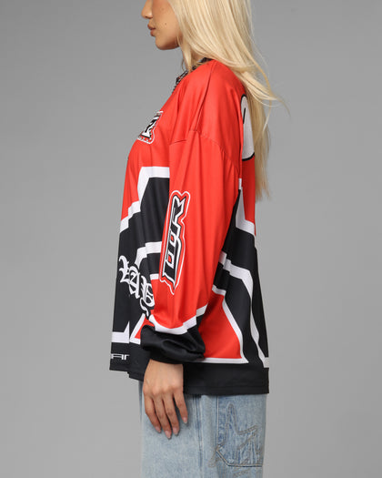 Loiter Thrill Racing Long Sleeve T-Shirt Red