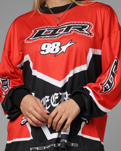 Loiter Thrill Racing Long Sleeve T-Shirt Red