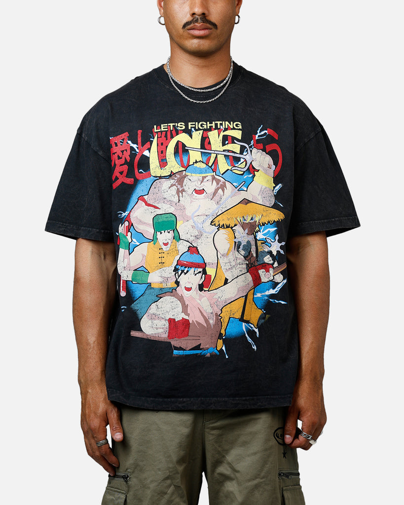 73Studio x South Park Lets Fighting Love Heavyweight T-Shirt Black