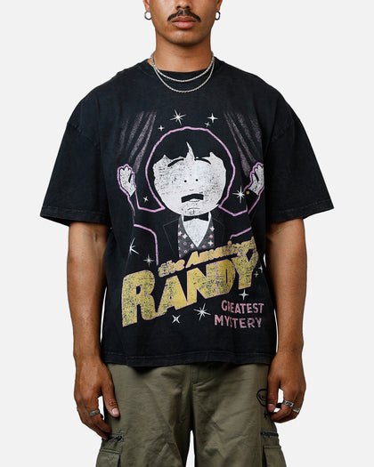 73Studio x South Park The Amazing Randy Heavyweight T-Shirt Black Acidwash