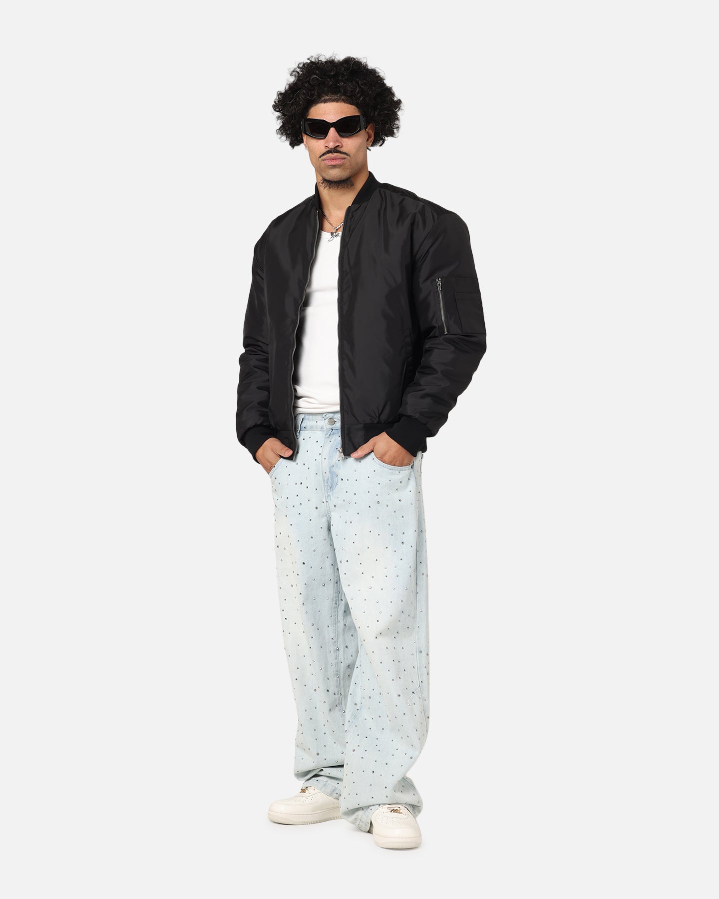 Saint Morta Gothic Noir Bomber Jacket Black | Culture Kings US
