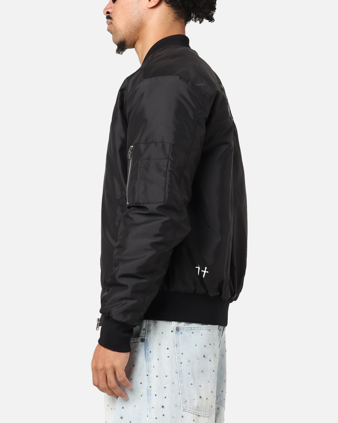 Saint Morta Gothic Noir Bomber Jacket Black | Culture Kings US