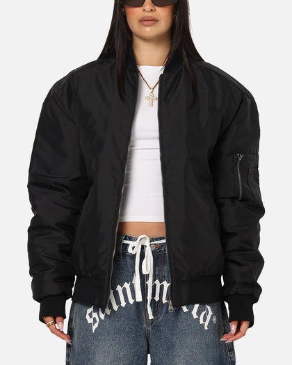 Saint Morta Gothic Noir Bomber Jacket Black