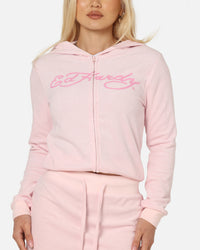 Ed Hardy Women's Lounge Hoodie Pink