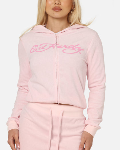 Ed Hardy Women's Lounge Hoodie Pink