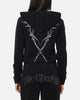 Ed Hardy Women's Raver Cropped Hoodie Black