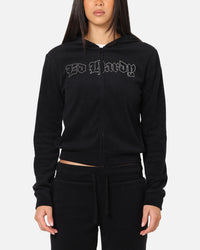 Ed Hardy Women's Raver Cropped Hoodie Black