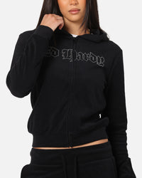 Ed Hardy Women's Raver Cropped Hoodie Black