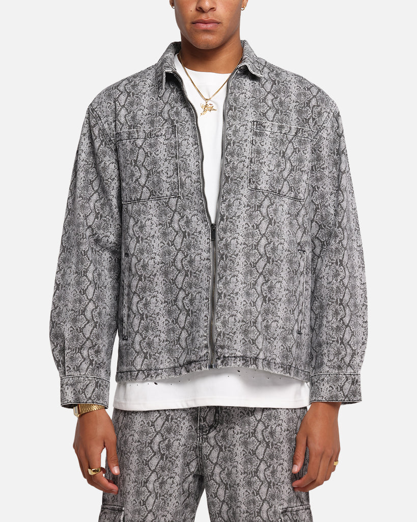 XXIII Snake Skin Jacket Black Snake Print | Culture Kings US