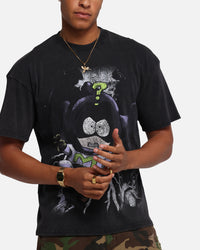 73Studio X South Park Mysterion Vintage T-Shirt Black Acidwash
