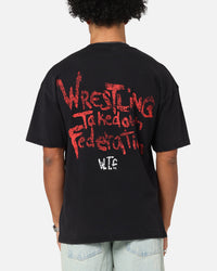 73Studio X South Park WTF Vintage T-Shirt Black Acidwash