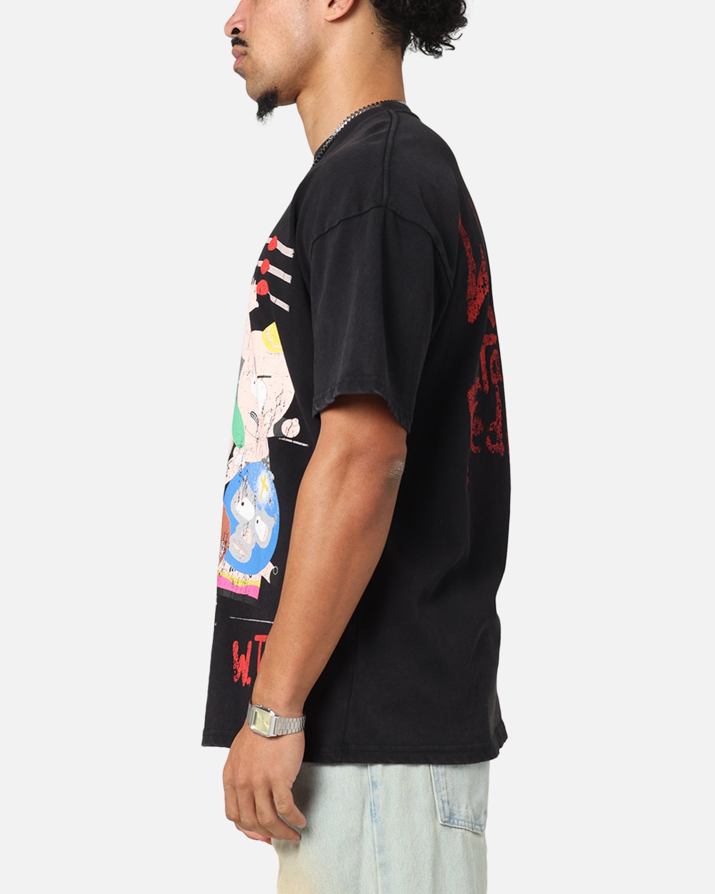73Studio X South Park WTF Vintage T-Shirt Black Acidwash | Culture