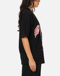 Ed Hardy Dagger Rhinestone Crop T-Shirt Black
