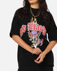 Ed Hardy Dagger Rhinestone Crop T-Shirt Black