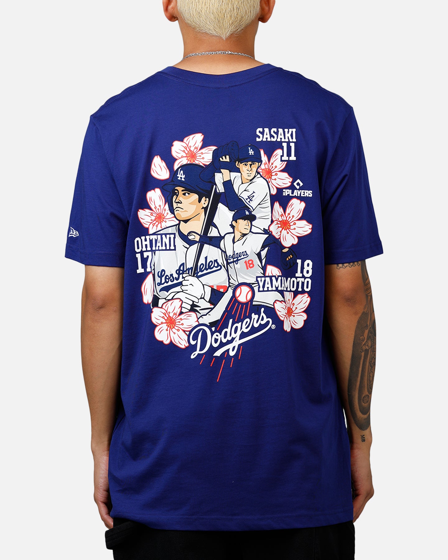 New Era Los Angeles Dodgers Cherry Blossom T-Shirt Blue | Culture