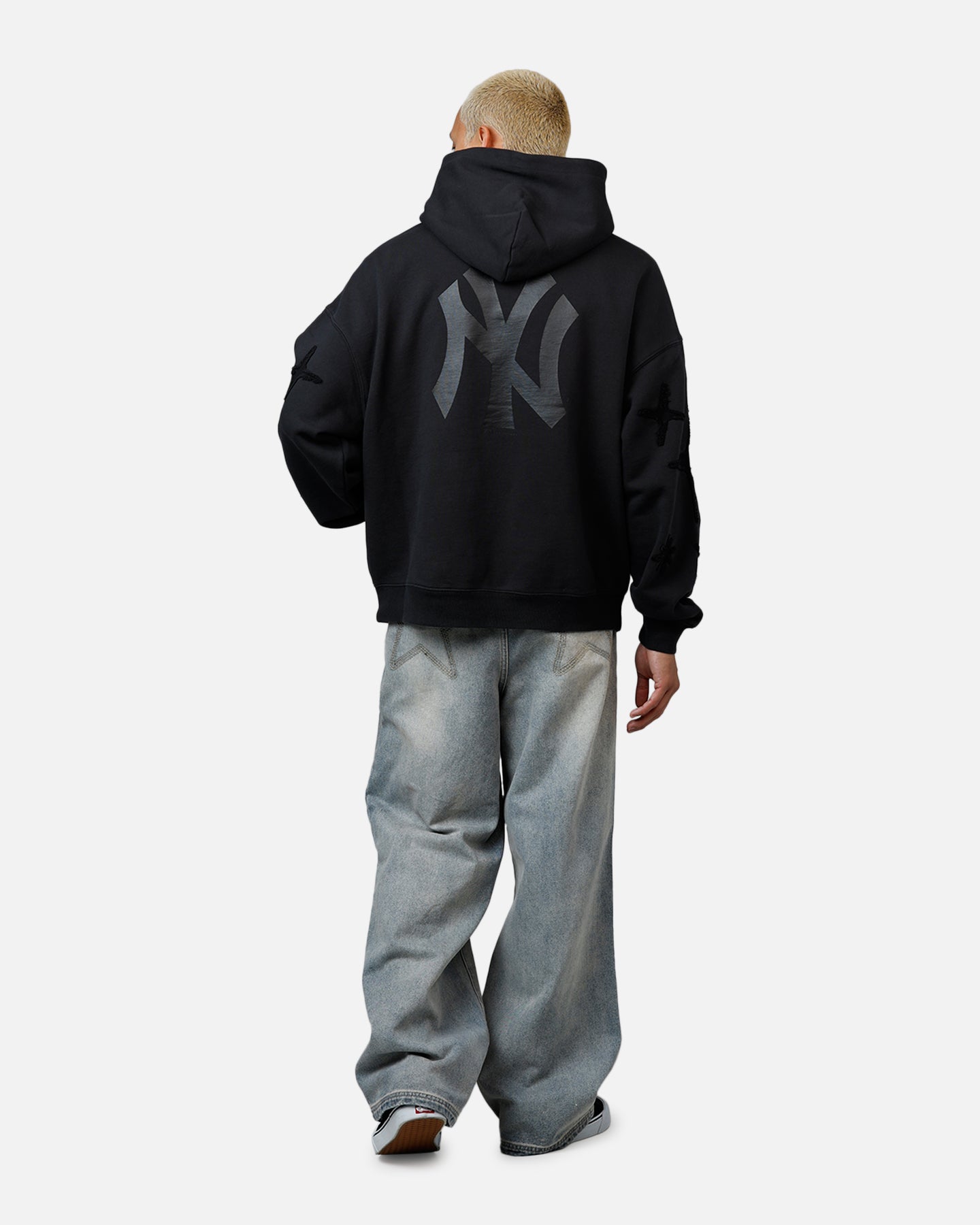 Mitchell & Ness New York Yankees Starburst Hoodie Faded Black