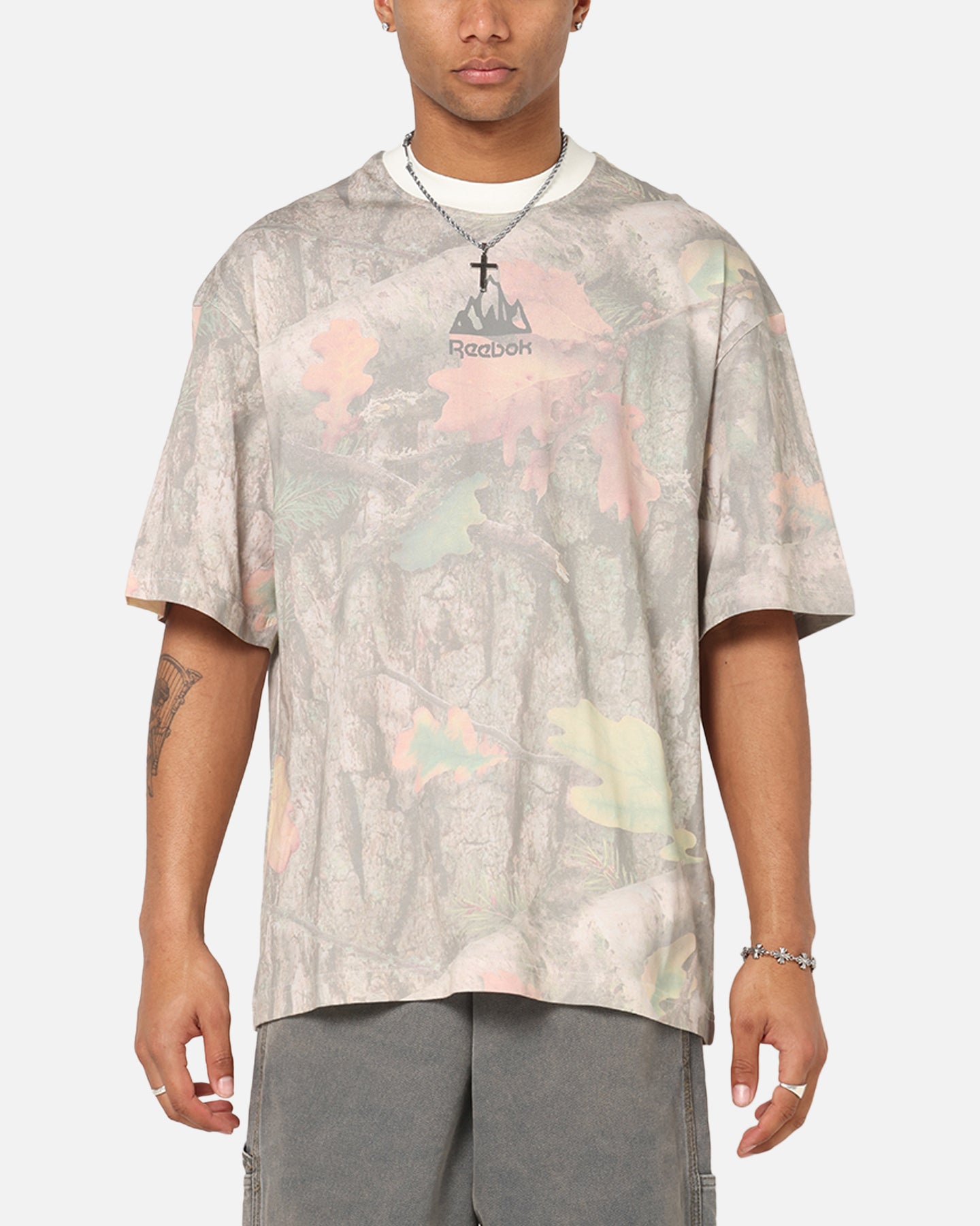 Reebok X Market All Over Print T-Shirt Real Tree Camo | Culture