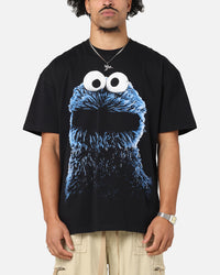 American Thrift X Sesame Street Cookie Monster Grail Heavy T-Shirt Black