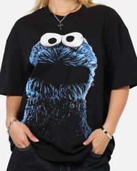 American Thrift X Sesame Street Cookie Monster Grail Heavy T-Shirt Black