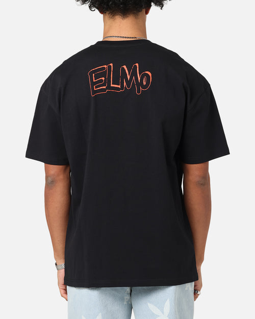 American Thrift X Sesame Street Elmo Grail Heavy T-Shirt Black