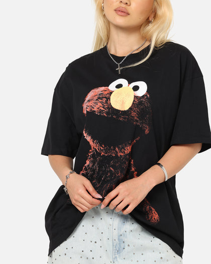 American Thrift X Sesame Street Elmo Grail Heavy T-Shirt Black