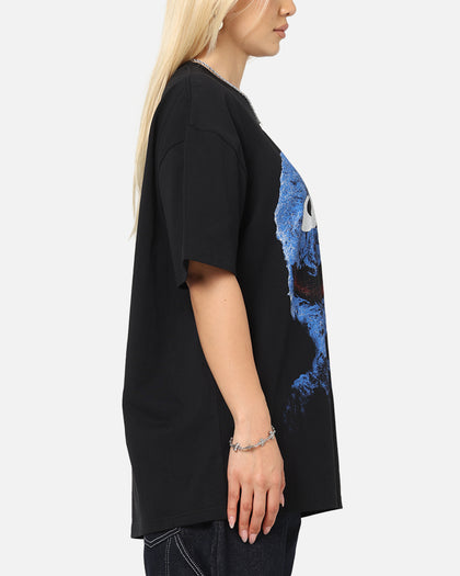 American Thrift X Sesame Street Grover Grail Heavy T-Shirt Black