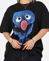American Thrift X Sesame Street Grover Grail Heavy T-Shirt Black